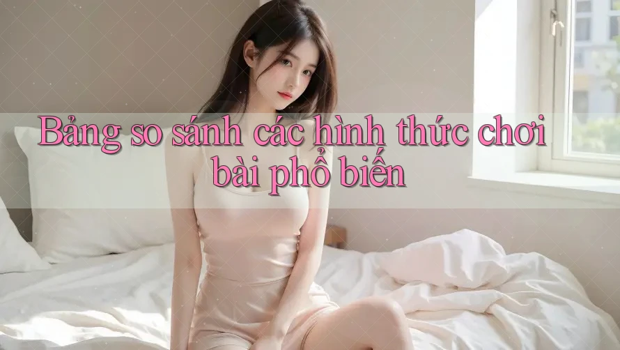 Bảng so sánh các hình thức chơi bài phổ biến