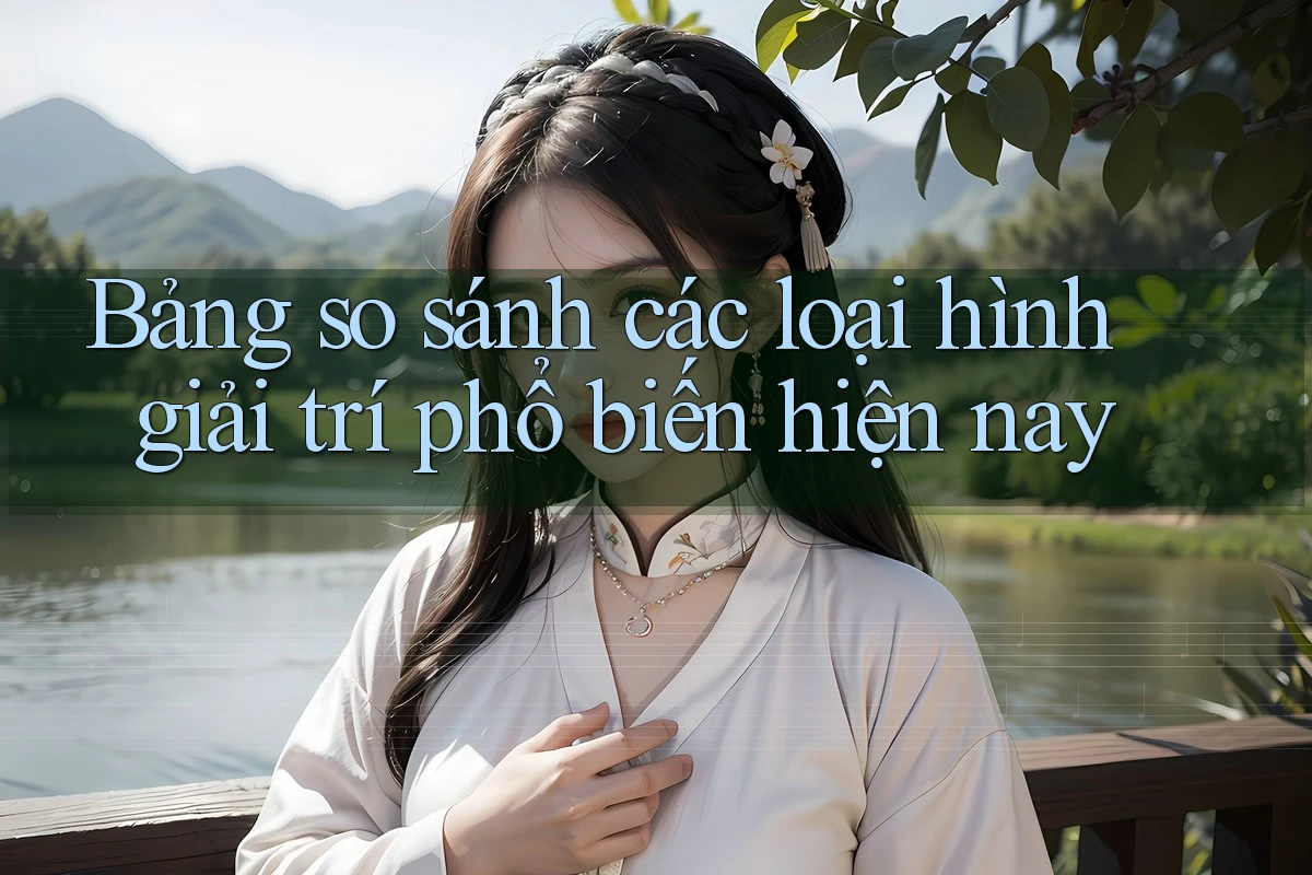Bảng so sánh các loại hình giải trí phổ biến hiện nay