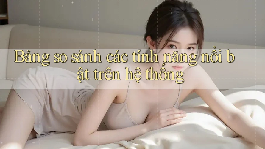 Bảng so sánh các tính năng nổi bật trên hệ thống