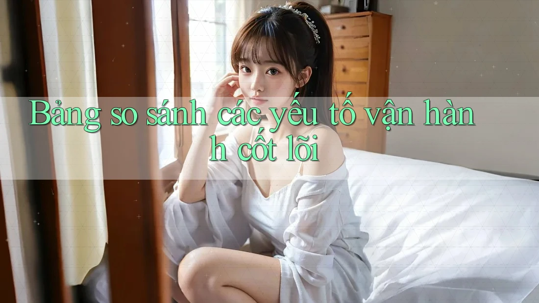 Bảng so sánh các yếu tố vận hành cốt lõi Bảng so sánh các yếu tố vận hành cốt lõi