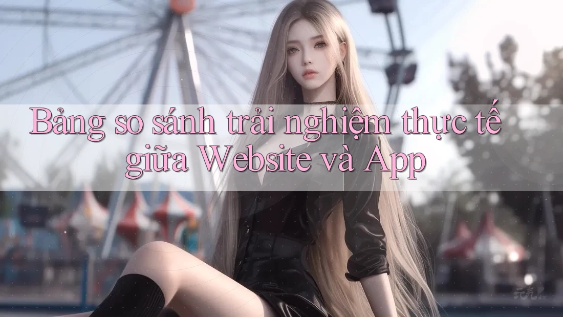 Bảng so sánh trải nghiệm thực tế giữa Website và App