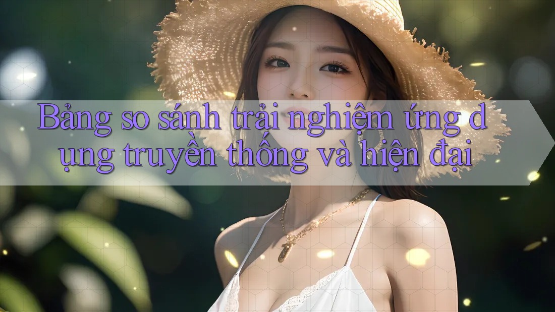 Bảng so sánh trải nghiệm ứng dụng truyền thống và hiện đại