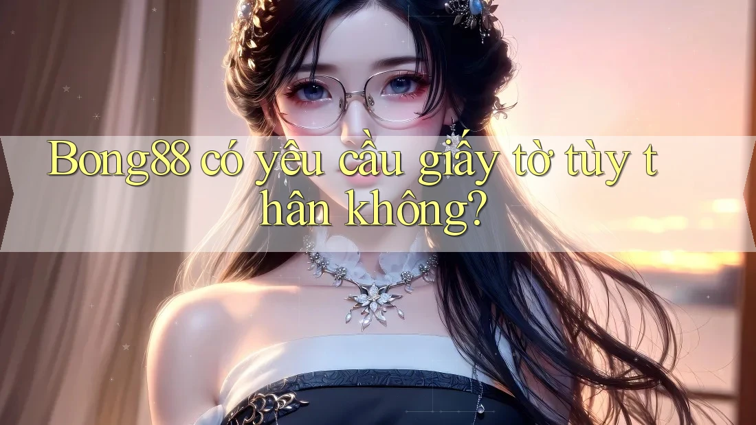 Bong88 có yêu cầu giấy tờ tùy thân không?