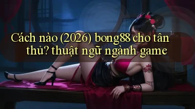 Cách nào (2026) bong88 cho tân thủ thuật ngữ ngành game