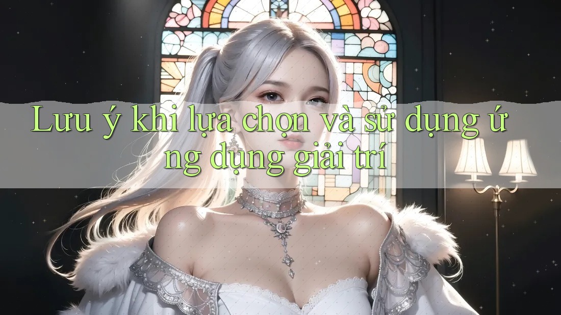 Lưu ý khi lựa chọn và sử dụng ứng dụng giải trí