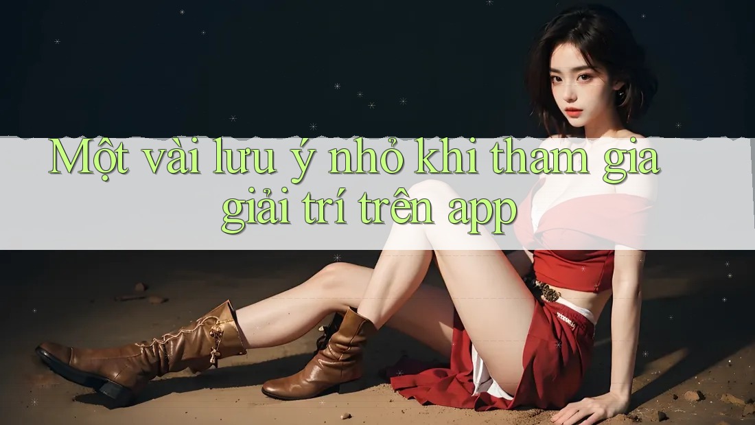 Một vài lưu ý nhỏ khi tham gia giải trí trên app