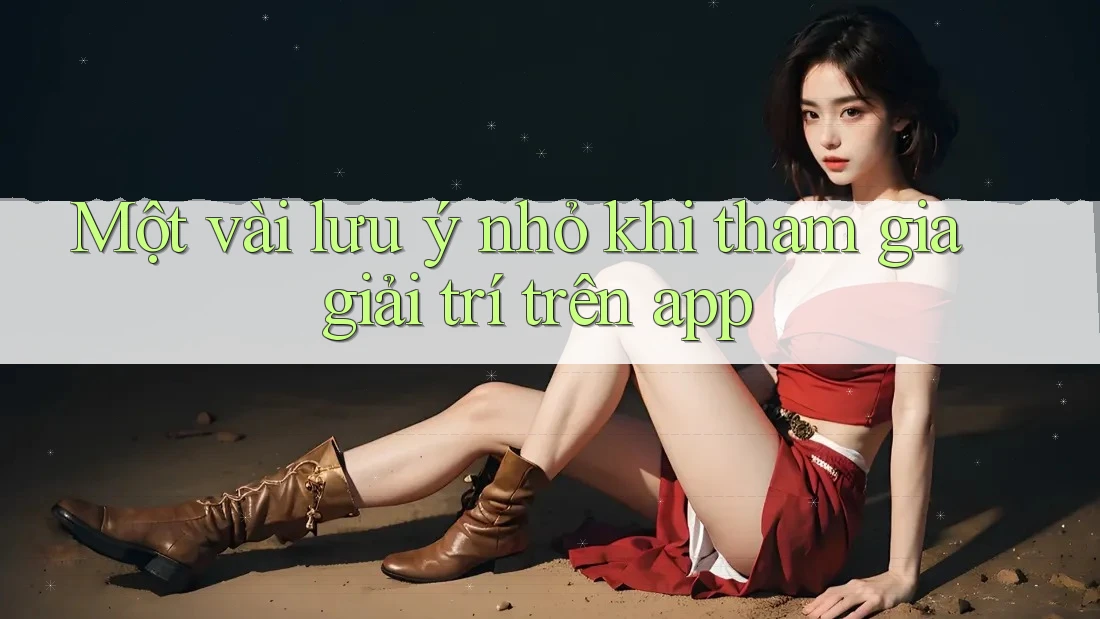 Một vài lưu ý nhỏ khi tham gia giải trí trên app