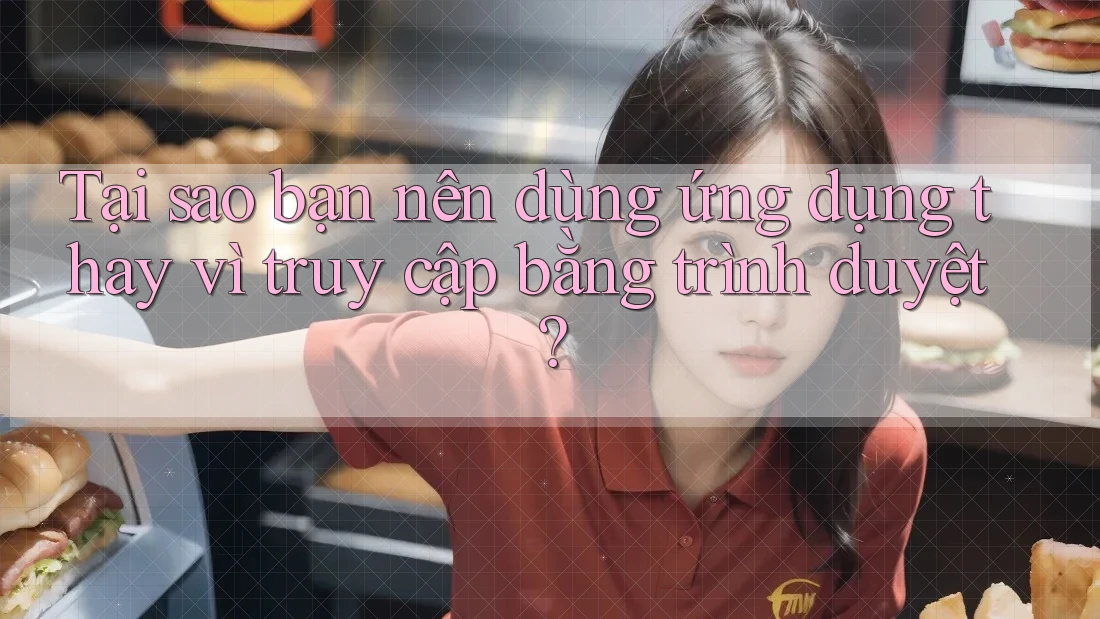 Tại sao bạn nên dùng ứng dụng thay vì truy cập bằng trình duyệt?