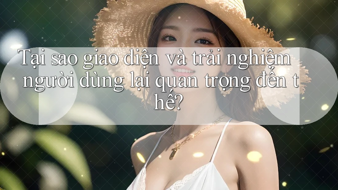Tại sao giao diện và trải nghiệm người dùng lại quan trọng đến thế?