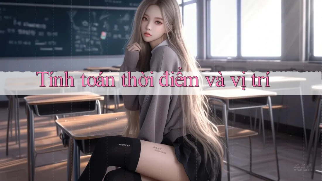 Tính toán thời điểm và vị trí