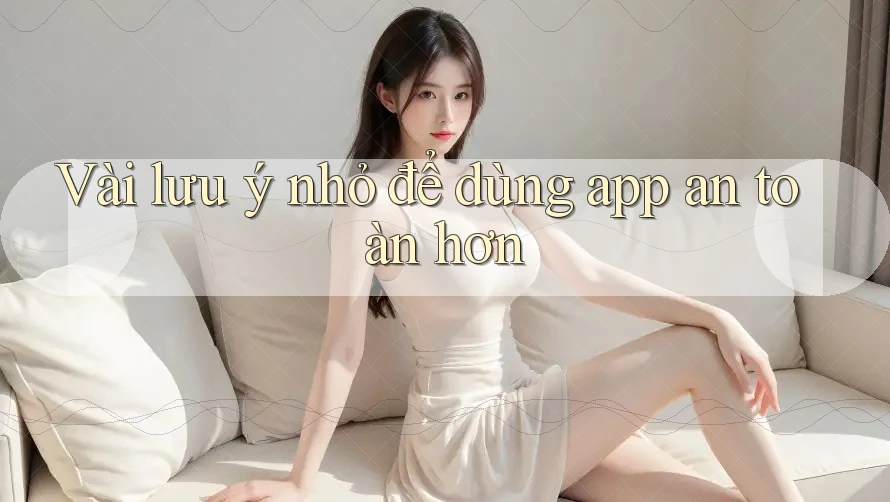 Vài lưu ý nhỏ để dùng app an toàn hơn